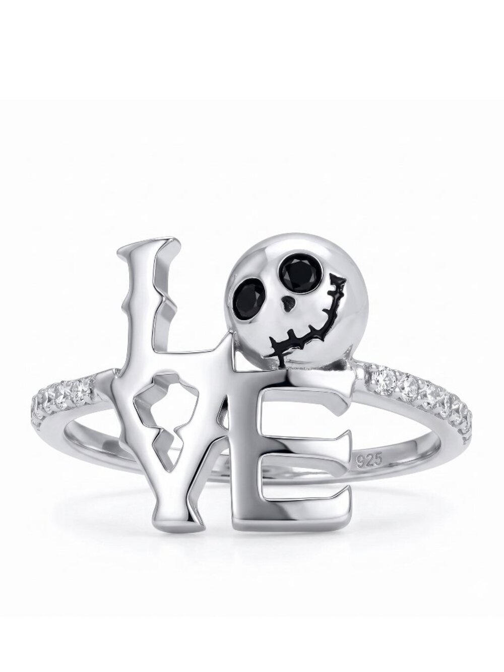 RARE Jack Skellington Love Ring, Nightmare Before - 925 Sterling Silver Disney